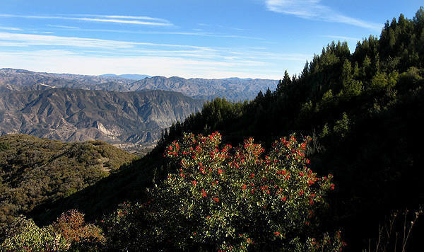 Looking east from near La Cumbre Peak, above Gibralter Rock.<br>
Photo by Blitzo.