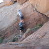 Andy Ross and Jim Howe attempting to overcome the final 5.6 section on Day of Atonement....