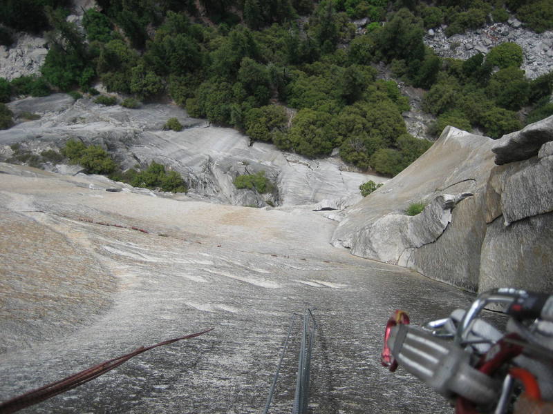 Looking down from the middle of Pitch 6