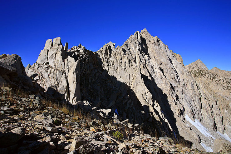 This how the beginning of the technical section of the NE Ridge looks ...