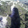 Shadow of Hitchcock Pinnacle on the top 