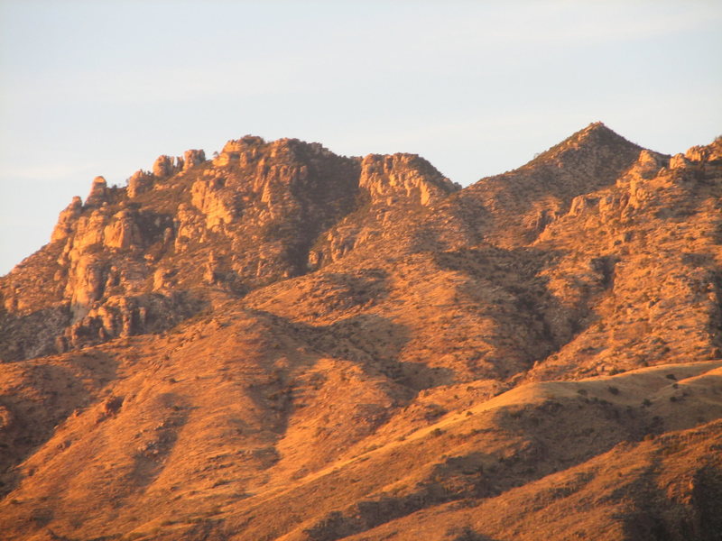 "The Window" area and Window Peak (7,395 ft) on the far right.