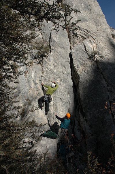 Somewhere near Townsend, MT. Nice limestone on a 20 degree November day.