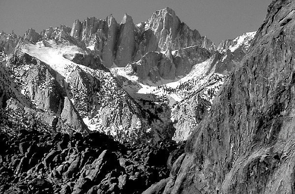Mt. Whitney from Alabama Hills.<br>
Photo by Blitzo.
