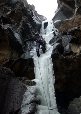 "Boots" Barto flashing The P.G. Gorge.