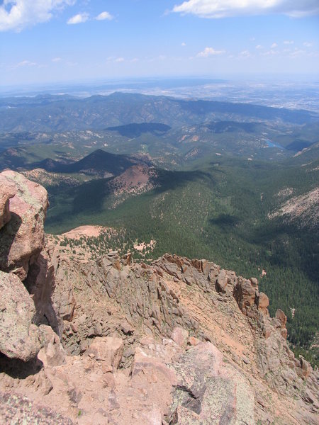 View from Pikes Peak.  Atlantic Ocean in view on horizon.  Well, almost.