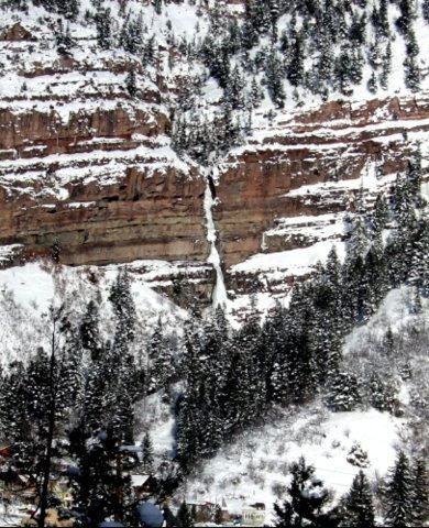 Cascade Falls in fat conditions.