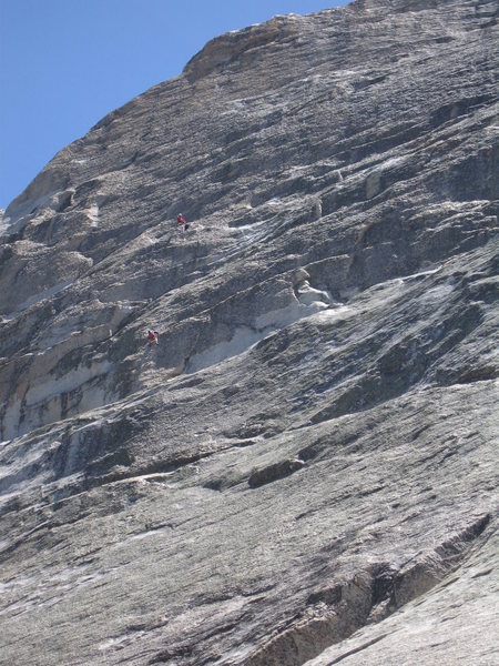 2 unknown climbers on Crying Time Again