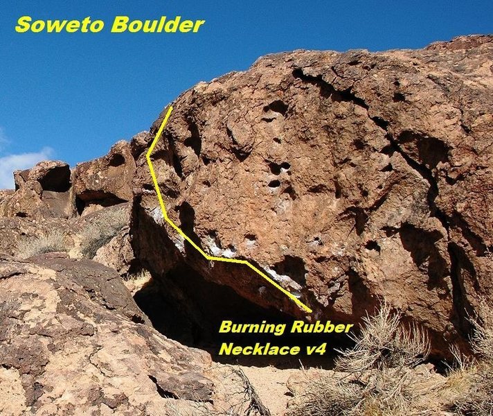 Soweto Boulder (Burning Rubber Necklace)