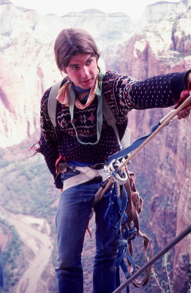 Ron Kaulk in Zion ABC Wide World of Sports shoot.<br>
photo Olaf Mitchell