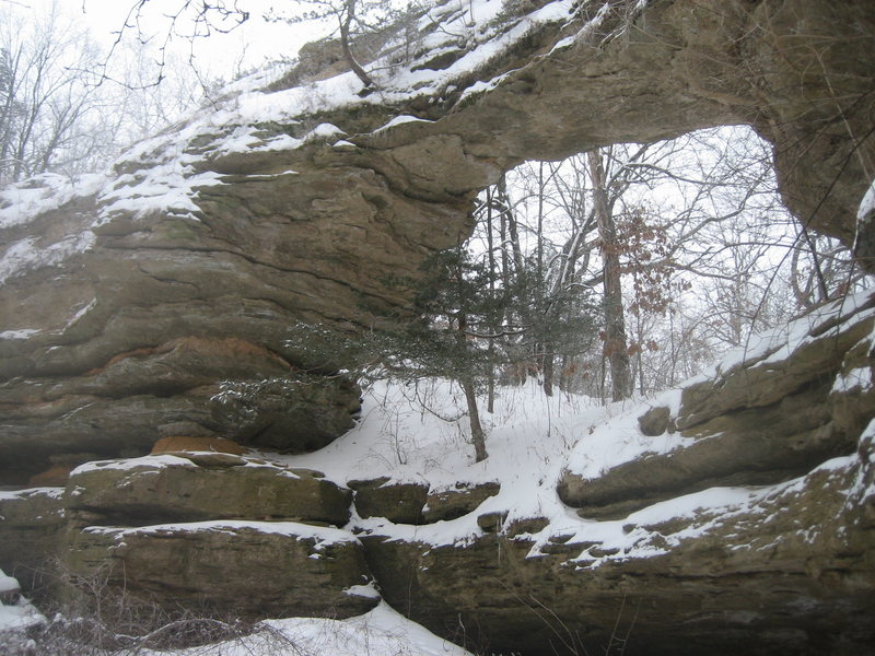 Natural Bridge. One of the many treasures of the Baraboo Range.