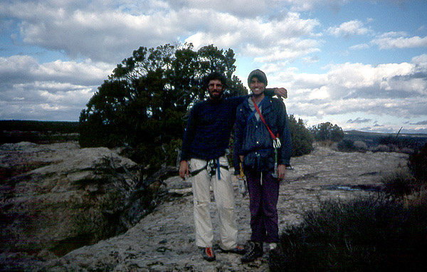 Brian Povolny and Todd Gordon on the Summit. Photo; Todd Gordon collection