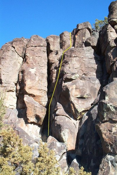 Porky's Bad Luck, 5.6, Potrillo Cliffs, White Rock, NM