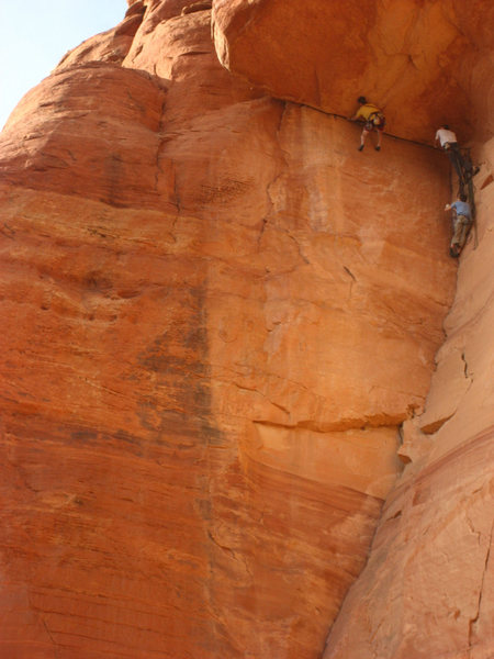 Ronnie leading the third pitch of Castles in the Sand