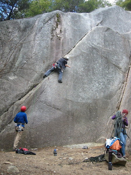 Some guys on Joe's Crack. This picture makes it look even shorter than it is.