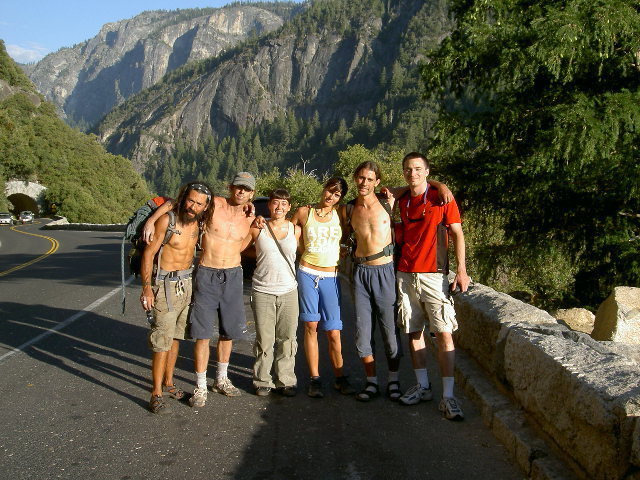 Good Times cool people Yosemite Valley just below The Reeds