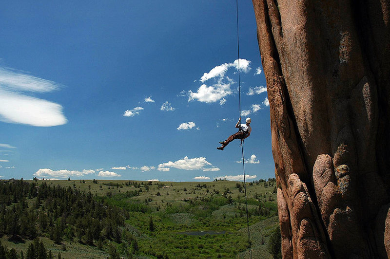 Mark rappelling off of the Holy Saturday formation. An awesome, wild, long rap!