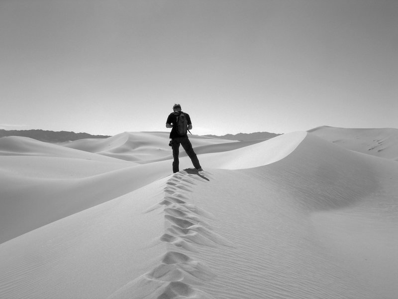 A beautiful day with the desert all to ourselves; it felt that way, anyway. : )<br>
<br>
Cadiz Dunes area 2/26/08