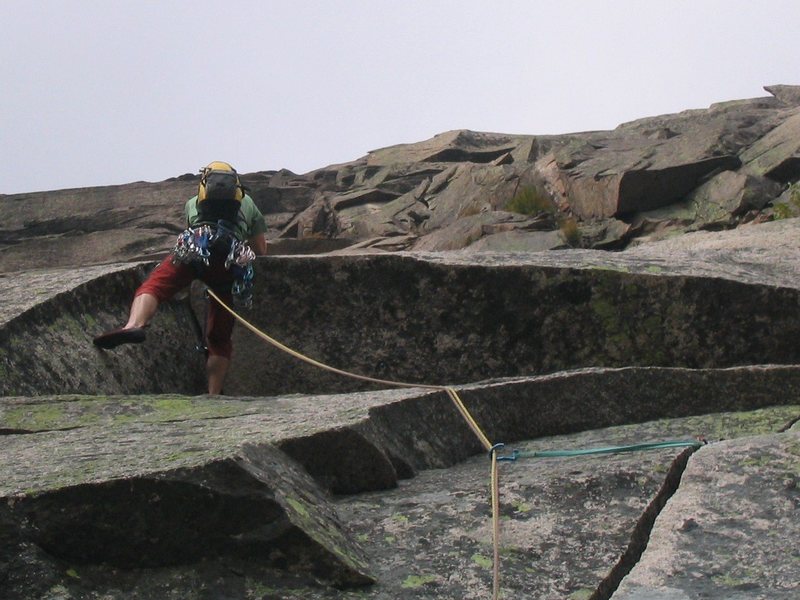 pulling the roof on pitch 3... photo corey hebert...