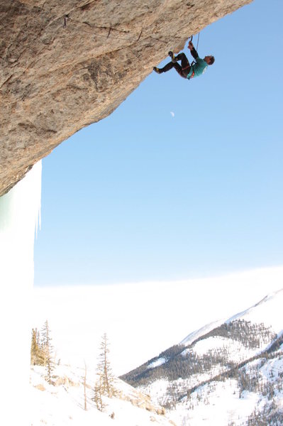 Jeff Mercier redpointing Jedi Mind Tricks with/out spurs. Proposed M14<br>