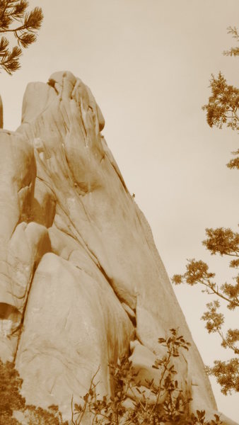 A climber silhouetted on Whats My Line