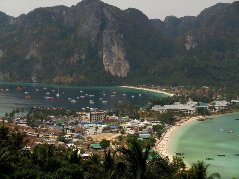 View of Tonsai Tower with the Drinking Wall visible to the right.
