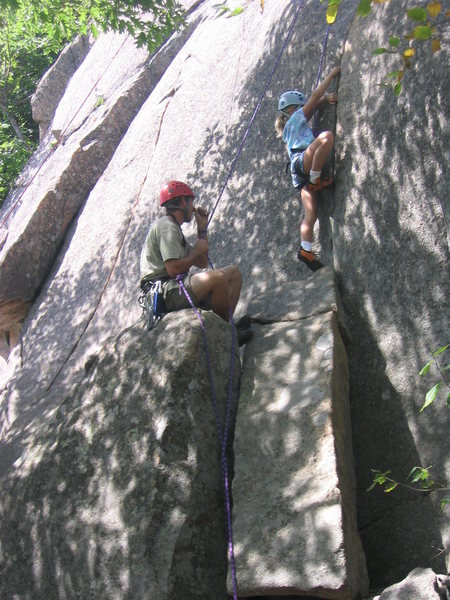 Breanna (10 years old) on Wafer Step.