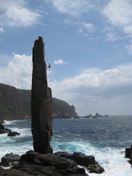 Byron Murray on rappel makes for a great photo...