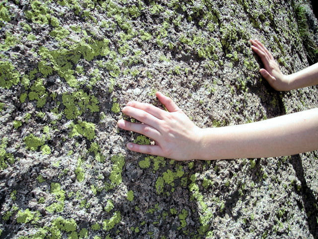 Jenn - getting a feel for the granite