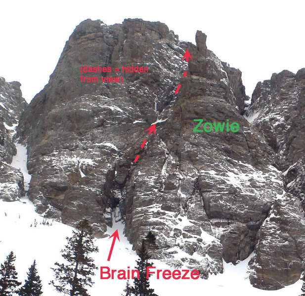 Closer view of Brain Freeze, on March 29, 2008.