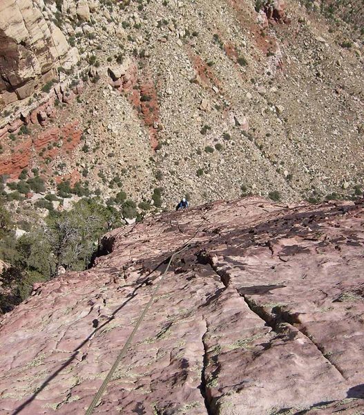 The upper slabs on pitch 6.
