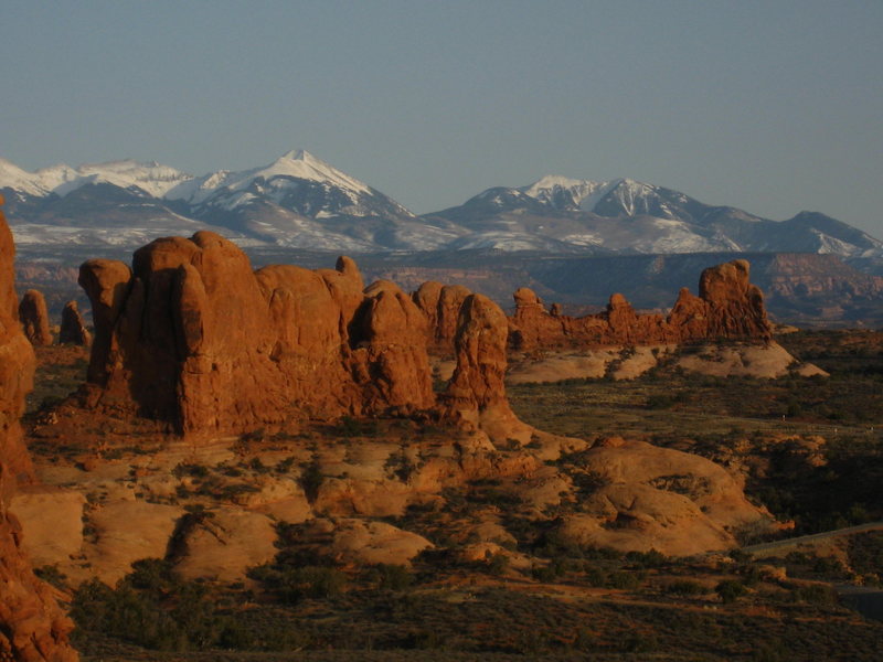 Beautiful evening in Arches
