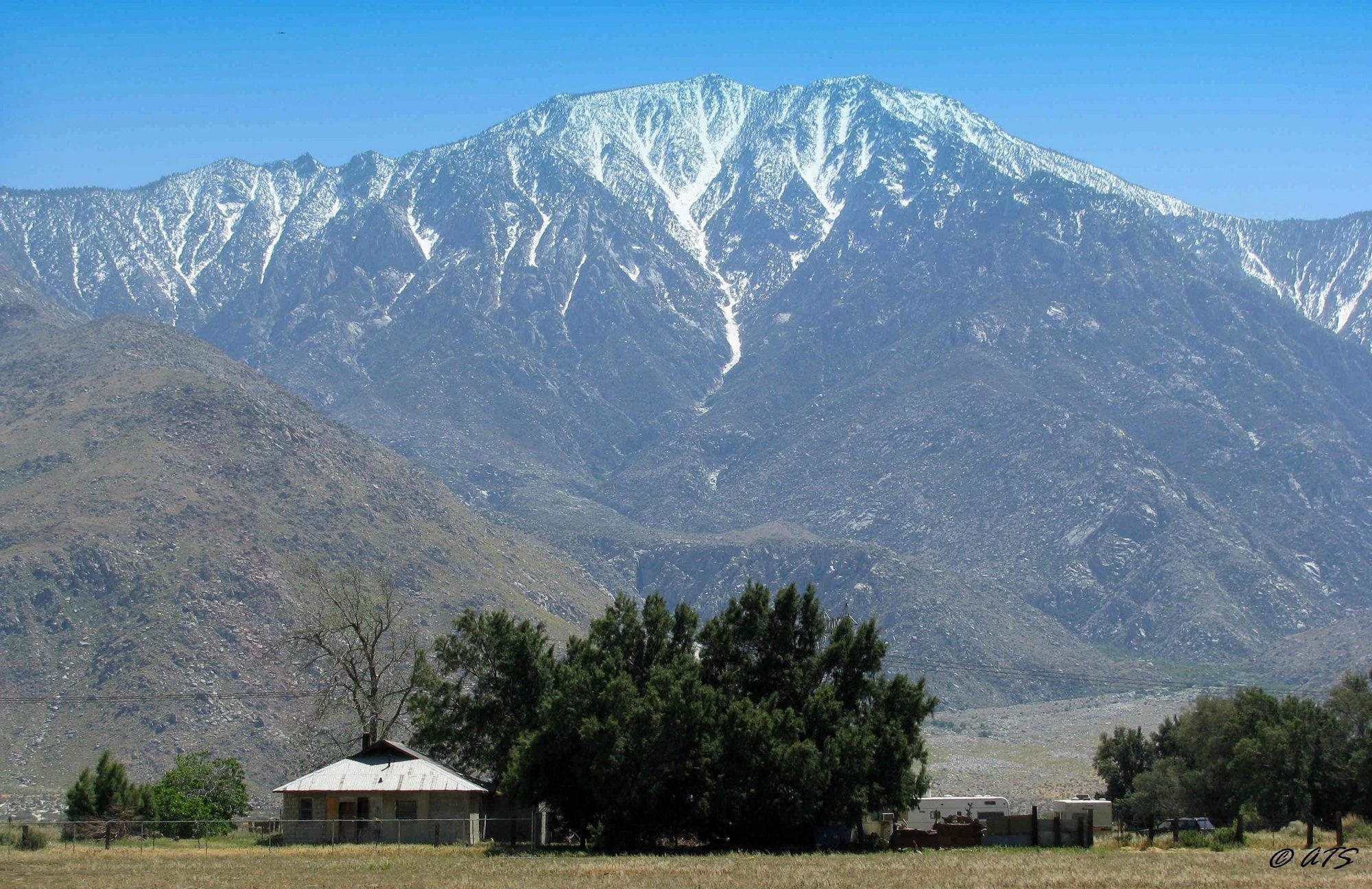 Mt. San Jacinto from the I10 rest stop