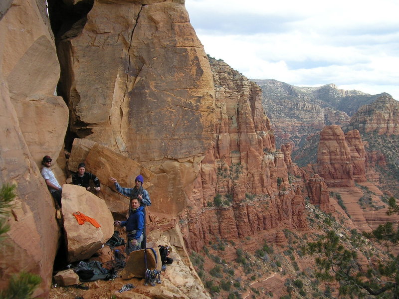 Upper Beach, Sedona. Mark Adams, Kevin Peterson, Seth Dyer, and James Q Martin. <br>