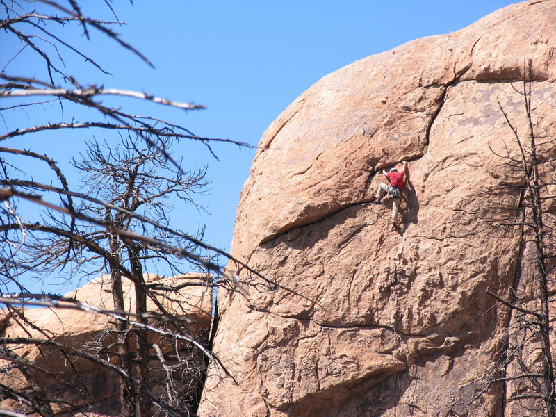 Kevin Stricker topping out on Altered State.
