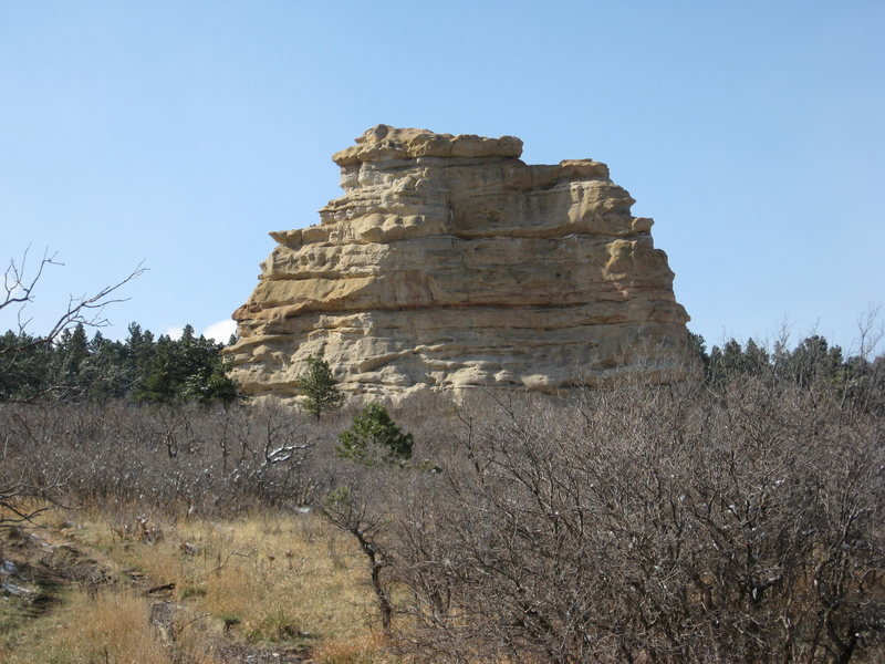 Monument Rock's south side.