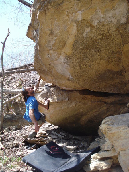 The beginning of the Danger Traverse (before the danger).