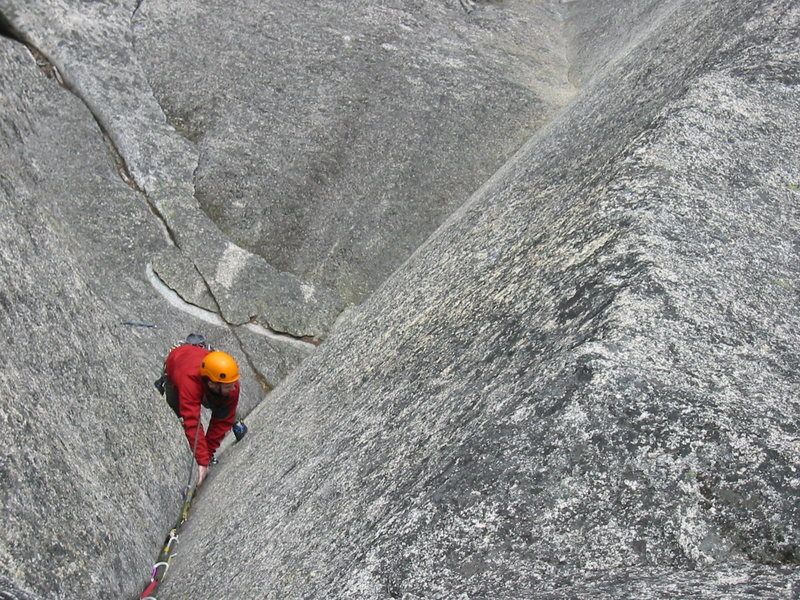 Brad starting up the third pitch.