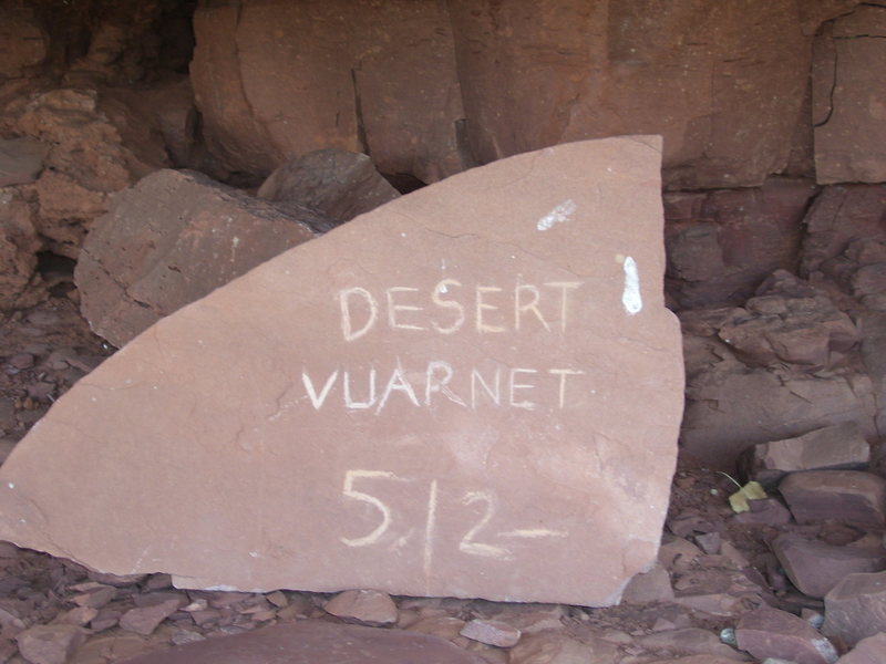 One of the few remaining sandstone plaques in the area.