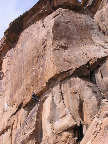 Turning the small roof before the headwall.