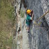 Connor Myers on P2 of Hawk, Gunks.