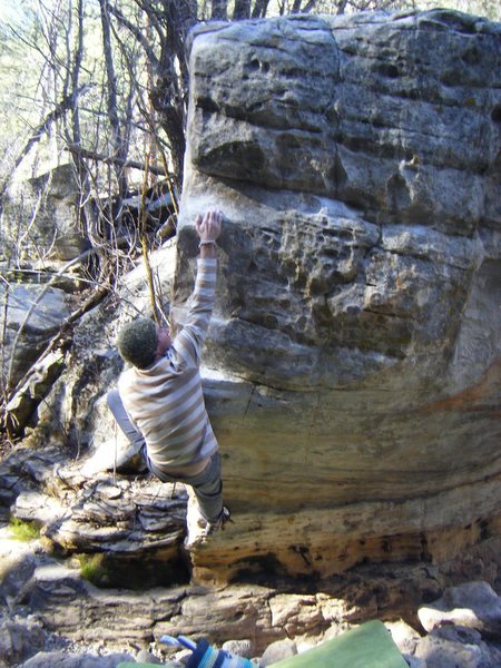 Jeff on the arete