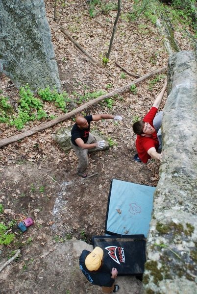 Nathan from above on the left-hand variation of this awesome problem.  Great day...