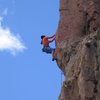 Climber on Funkdamental (5.11b)