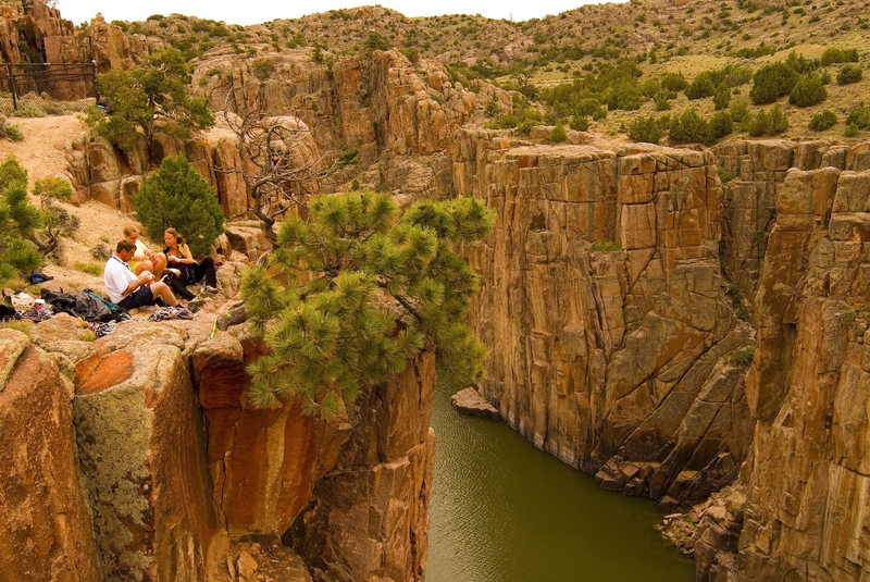 Climbing in Fremont Canyon, Fremont Canyon
