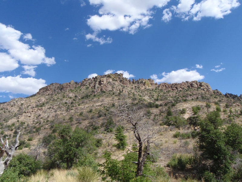 Boot Hill as seen from the fire break.