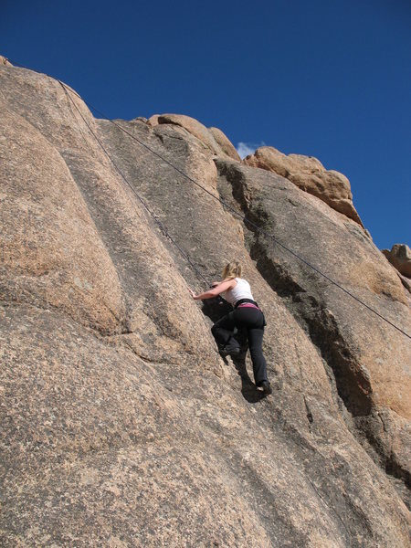 Melissa on the route.
