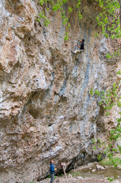 Pete Winter on Pinch Fest - 5.12b.