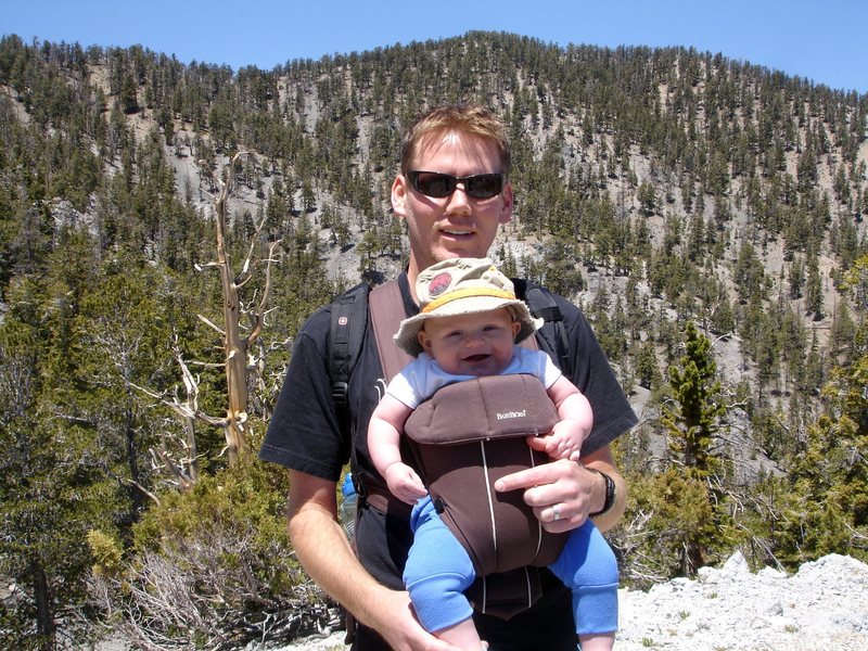 Sixth month old Quinn, and his daddy.<br>
A true outdoorsman! : )<br>
<br>
5/30/08