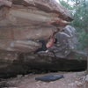 Bouldering in Apache Canyon 
